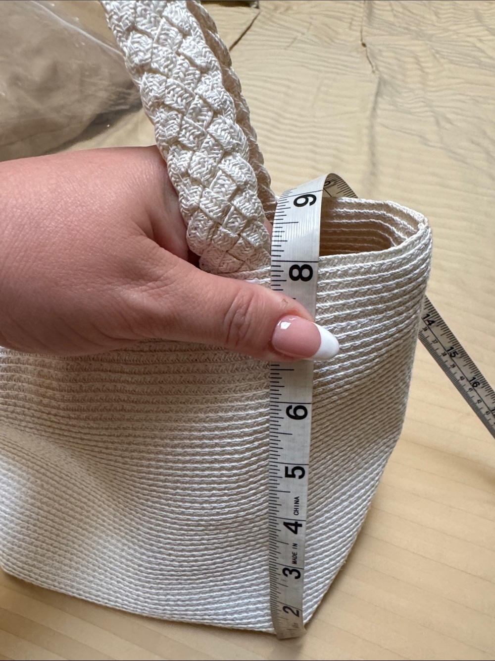 Talbots White Woven Small Hand Bag - Picture 9 of 10